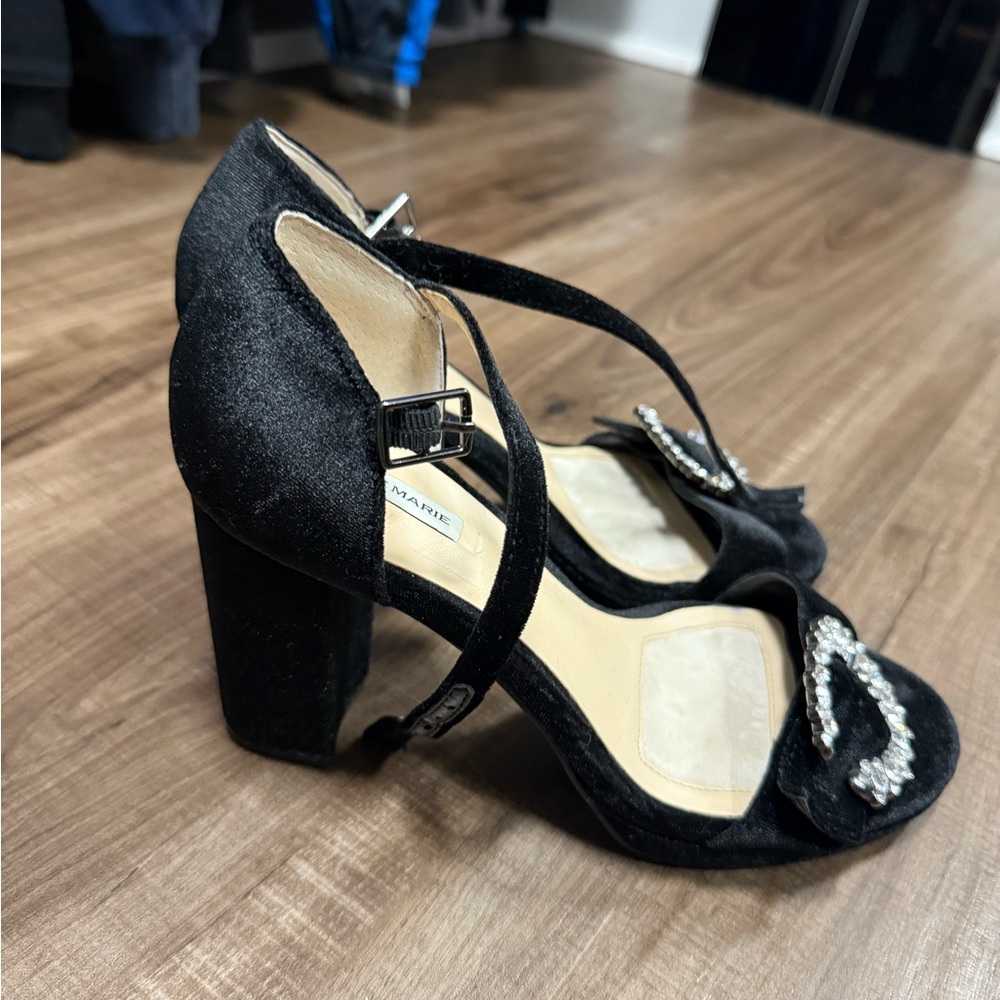 Chic Black Heels with Embellishments